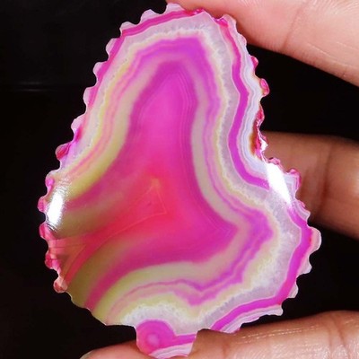 157.10 Cts Onyx Druzy Agate Slice Fancy Cabochon Loose Gemstone 52x64x6 mm NF703