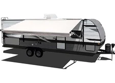 Velarium 10' White Vinyl Replacement Awning Canopy RV Outdoor VC10001000