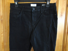 JESSICA SIMPSON SUPER SKINNY JEANS SIZ 8/29 BLACK SOFT COTTON 9" RISE 30" INSEAM