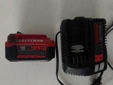 Craftsman V20 CMCB104 & CMCB204 4.0Ah 20 Volt Battery & Charger Combo