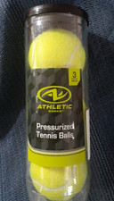 Athletic Works Pressurized Tennis Balls, 3-Pack, All Court Use New  sealed