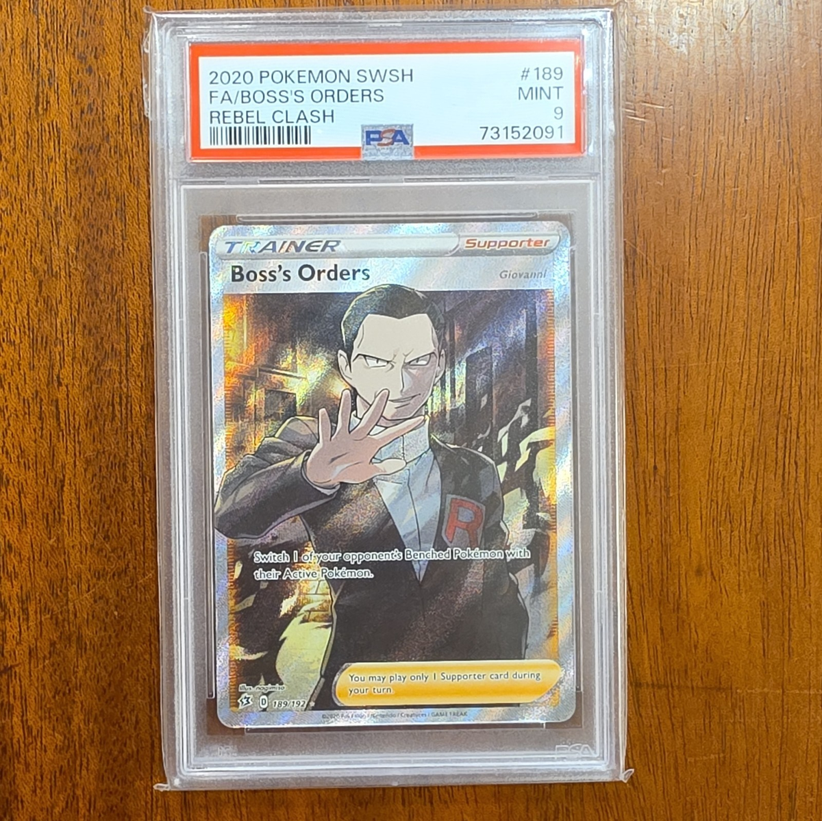 Boss's Orders (Full Art) 189/192 Swsh02: Rebel Clash Holo for sale