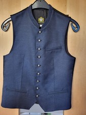 Hammerschmid Trachtenweste Gr. 44 slim fit blau Neuwertig