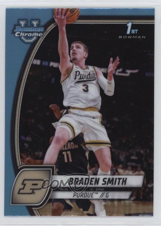 2024-25 Bowman U Chrome Sky Blue Refractor Braden Smith #12 0kz8