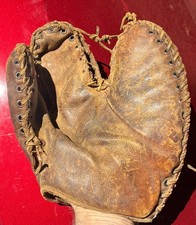 Vtg 1940s Wilson A2680 Trapper 3 Finger First Base Mitt Leather Claw Glove