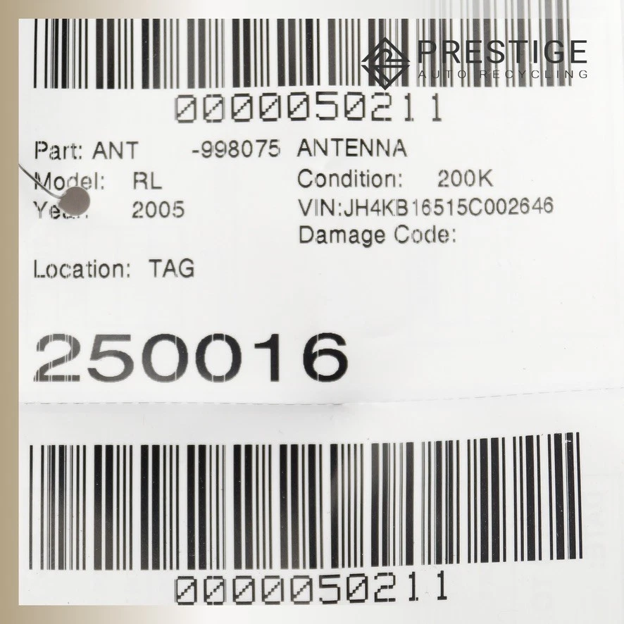 2005 2006 ACURA RL Roof Radio GPS Antenna Shark Blue 39510-SJA-A01ZB - Image 4 of 4