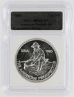 1985 Engelhard American Prospector Silver Round ICG MS68PL S$1 Silver Round