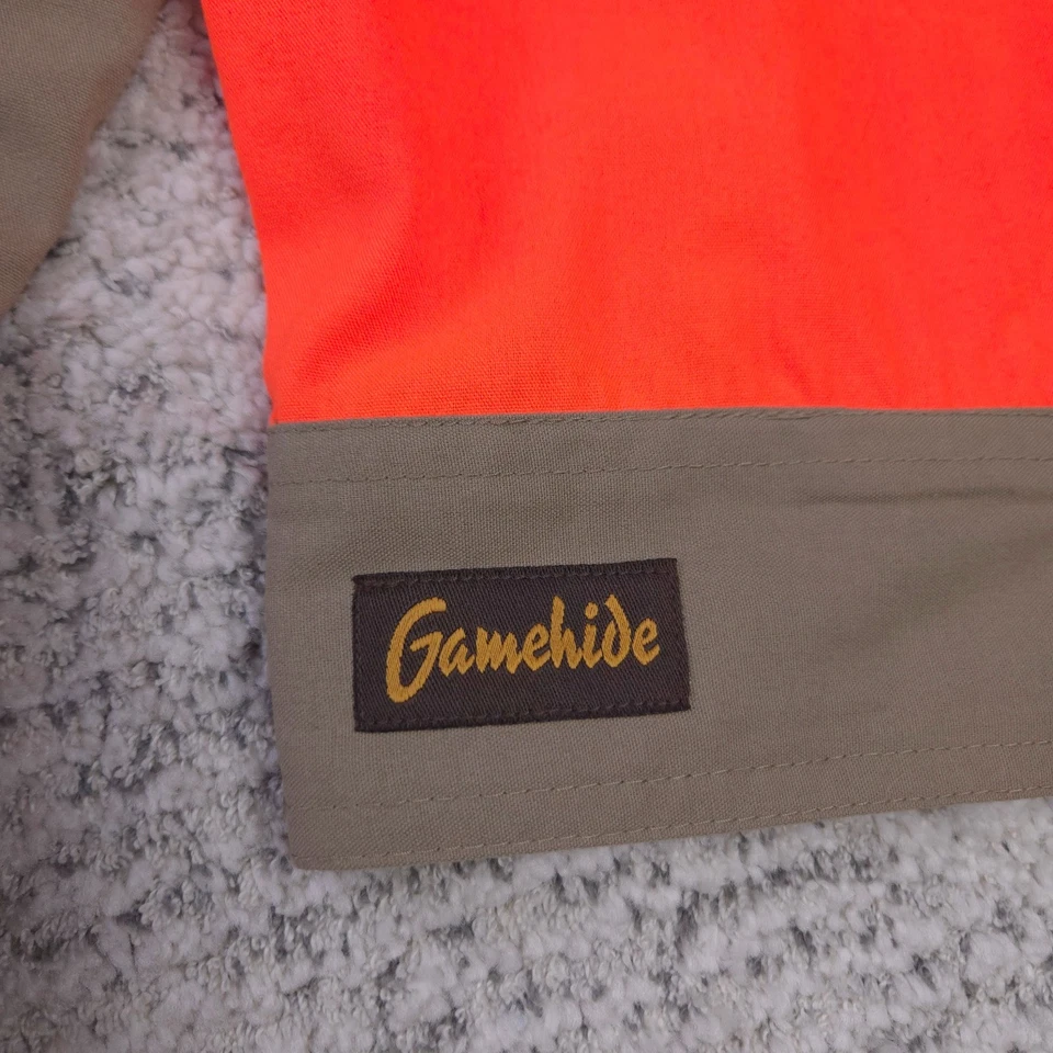 Gamehide Shooting Shirt Mens XXL Long Sleeve SST Brown Safety Orange Hunting NWT - Image 4 of 4