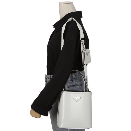 Prada Brushed Paniere Tote Shoulder Bag 1BA319 141983165 - Picture 15 of 15
