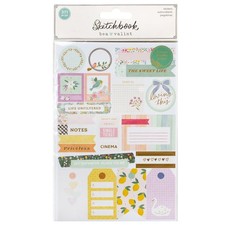 Bea Valint Sketchbook Sticker Book-8 Sheets