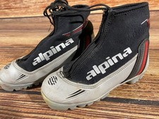 Alpina ST10jr Kids Nordic Cross Country Ski Boots Size EU34 US3 NNN A-804
