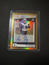 2022 Score Rookies Signatures Ty Fryfogle #396 Rookie Auto RC Gold Zone 07/50
