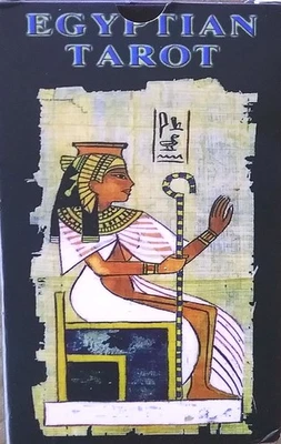 Papyrus Egyptian Tarot Card Deck With Storage Pouch, Rider Waite Spread Design