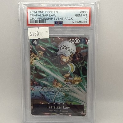 ワンピースカード Trafalgar Law 英語海外版 2024 One Piece Trafalgar Law Champion Event Pack P-038 Psa 10 | eBay