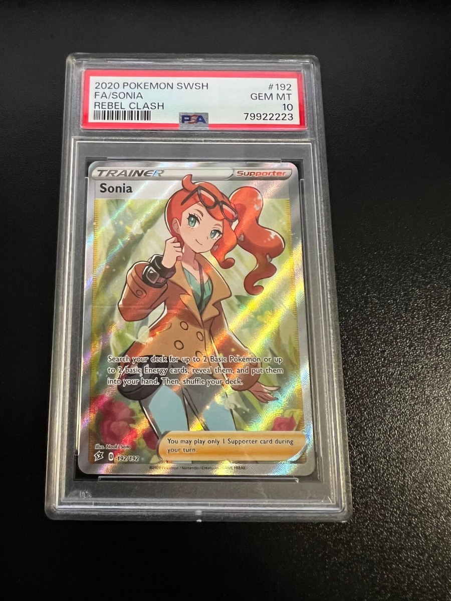 その他 sonia Pokémon Sonia 192/192 Rebel Clash Holo Full Art PSA 10 | eBay