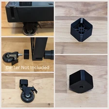 HDX 5 Tier Plastic Adjustable Shelving Compatible Wheel 3/8 Caster Stem Adapter