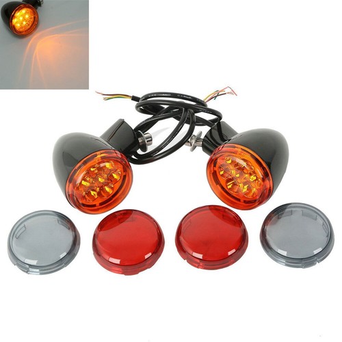 Turn Signals Indicators Lights Fits for Harley XL883 Sportster 1989-1992 - Picture 12 of 12