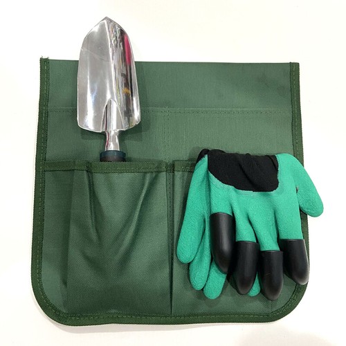 Borsa porta attrezzi resistente tasca pieghevole per giardino inginocchiato sedile panca sgabelli - Foto 6 di 7