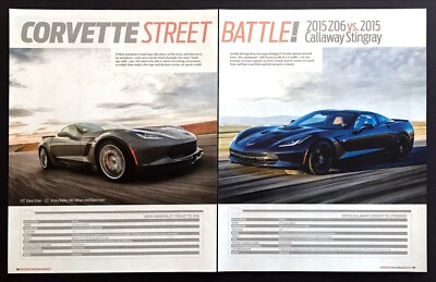 2015 Corvette Z06 vs Callaway Stingray Road Test Technical Data Review Article