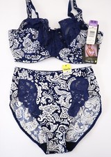 Vanity Fair VTG 90s Dupont Satin Lace Piquant Bra Brief Panty MEDIUM 36 DD 36DD