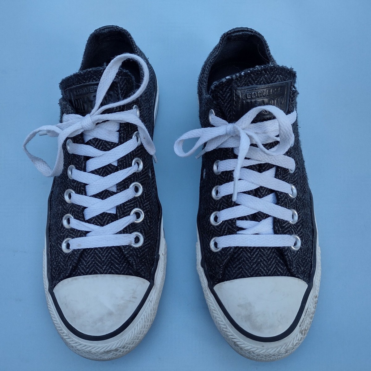 Converse Chuck Taylor All Star Shoes Men 8/ Wom 10 Herringbone Sneakers 147785F Converse Chuck All Star Pro Herringbone | shooos.com main image 3