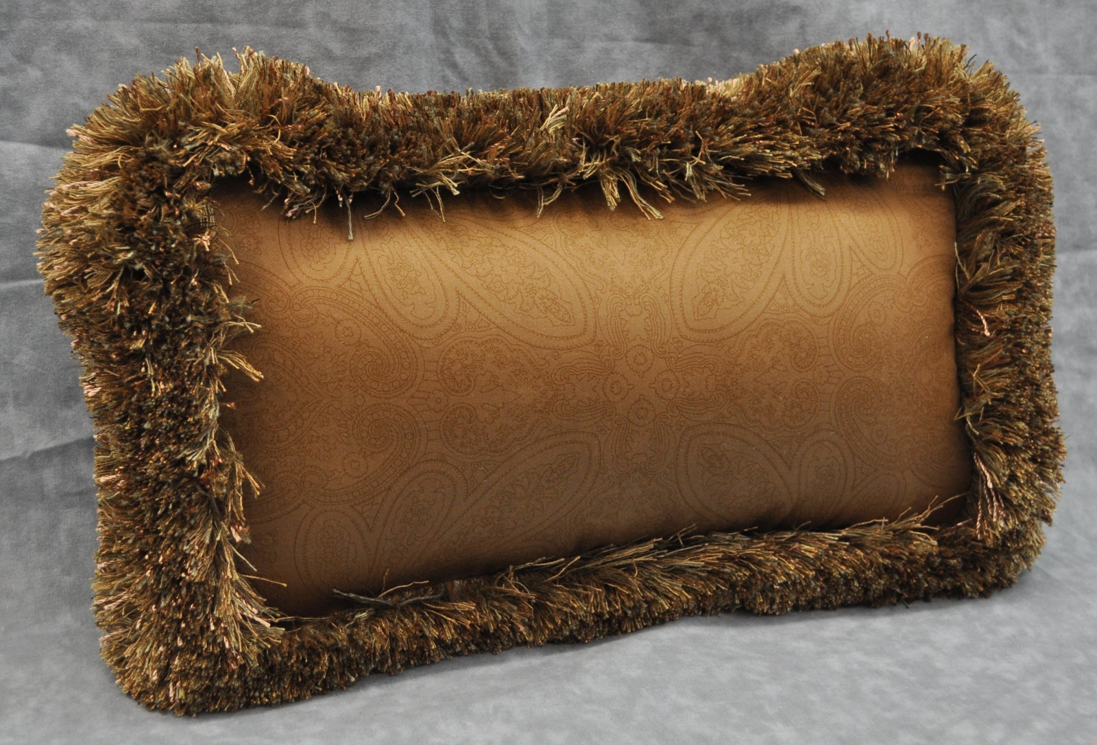 Pillow made w Ralph Lauren Doncaster Langham Camel Brown Paisley Fabric