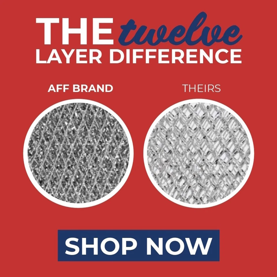 Paquete de 2 filtros de repuesto para campana extractora de grasa de aluminio 9-7/8" X 11-11/16" X 3/8" Foto 4 de 4