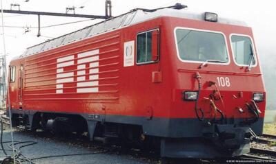 Bemo 1362218 - H0m- Schmalspur-Zahnrad-E-Lok HGe4/4II 108 Channel-Tun FO Ep5 rot