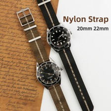 20mm 22mm Nylon Watch Strap for OMEGA Seamater for Tudor Black Bay for Rolex