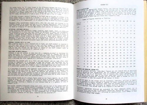 WAR GAMES RULES 3000 BC To 1485 AD (Fully Revised 7th Edition, February 1986) - Picture 4 of 5