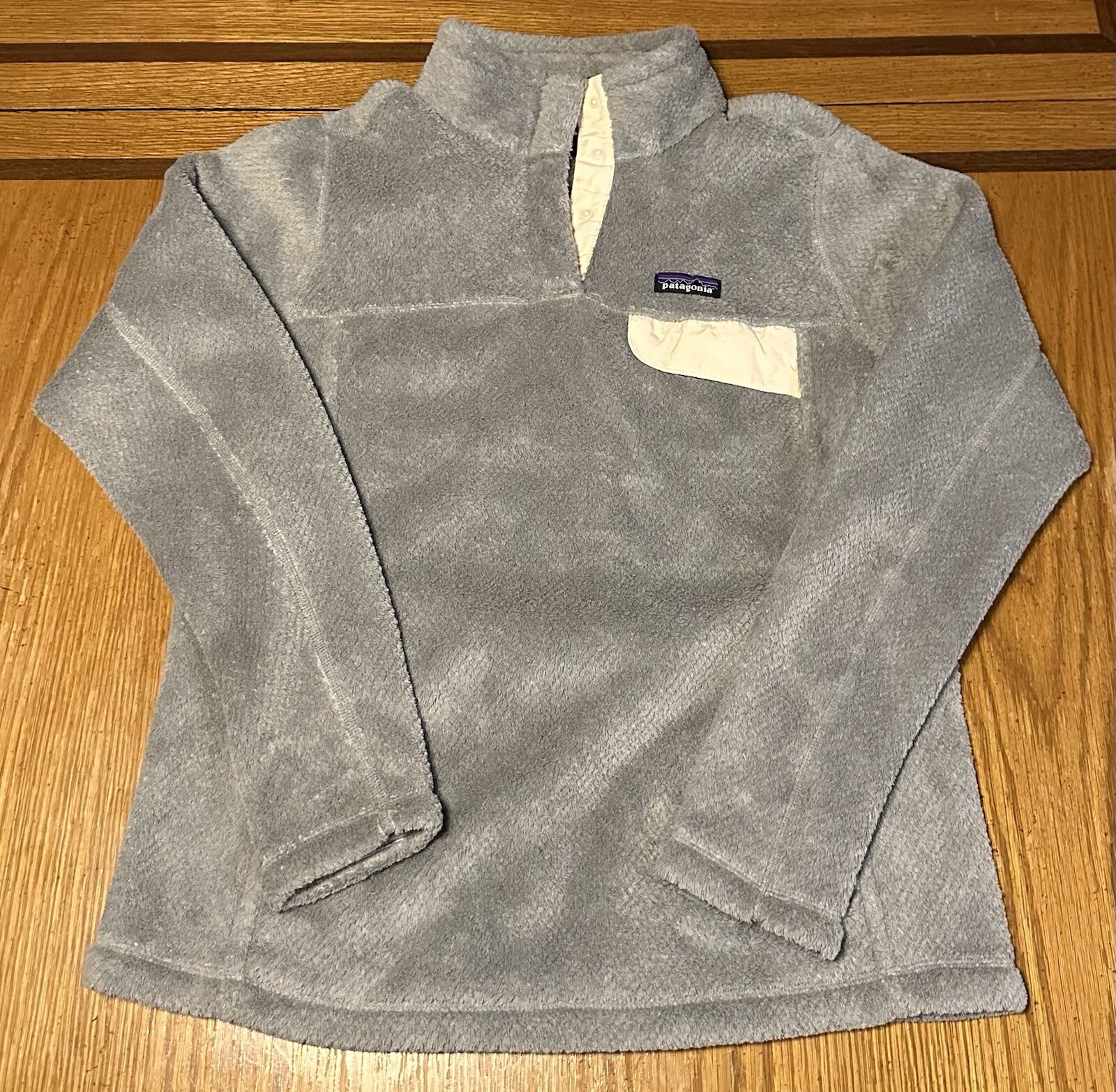 Women’s Patagonia Snap T Polartec Fleece Jacket Gray Size Large
