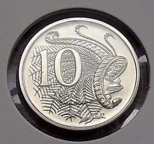 Choice Uncirculated Gem 1990 Australia Ten 10 Cent Coin Ex Mint Set