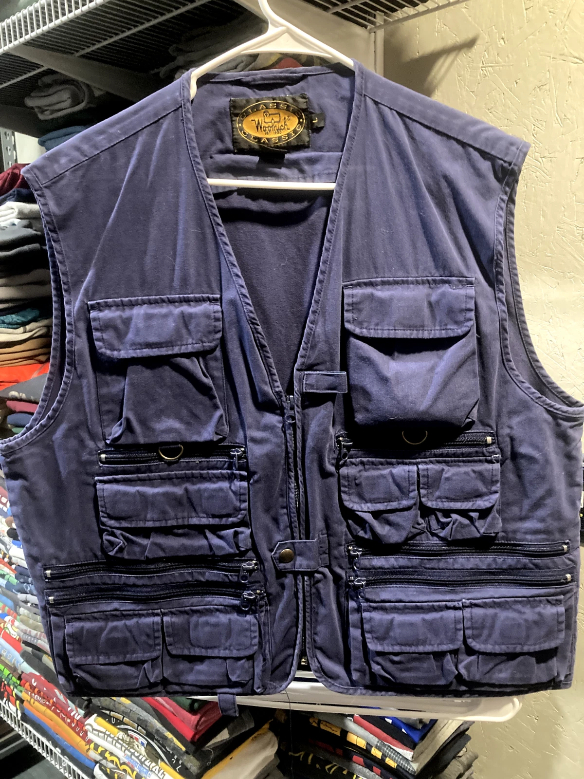 Vintage WOOLRICH Classic Vest Fly Fishing / Fish / Photography