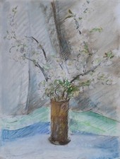 Irène Darras (1923-2001) (151) - Pastel - Bouquet of Flowers