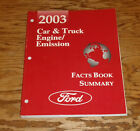 2003 Ford Car & Truck Engine & Emission Facts Book Summary Manual Mustang F-150