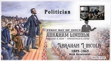 SC 4382-2, 2009, Abraham Lincoln, Birth Bicentennial, FDC, Pictorial Cancel, Pol
