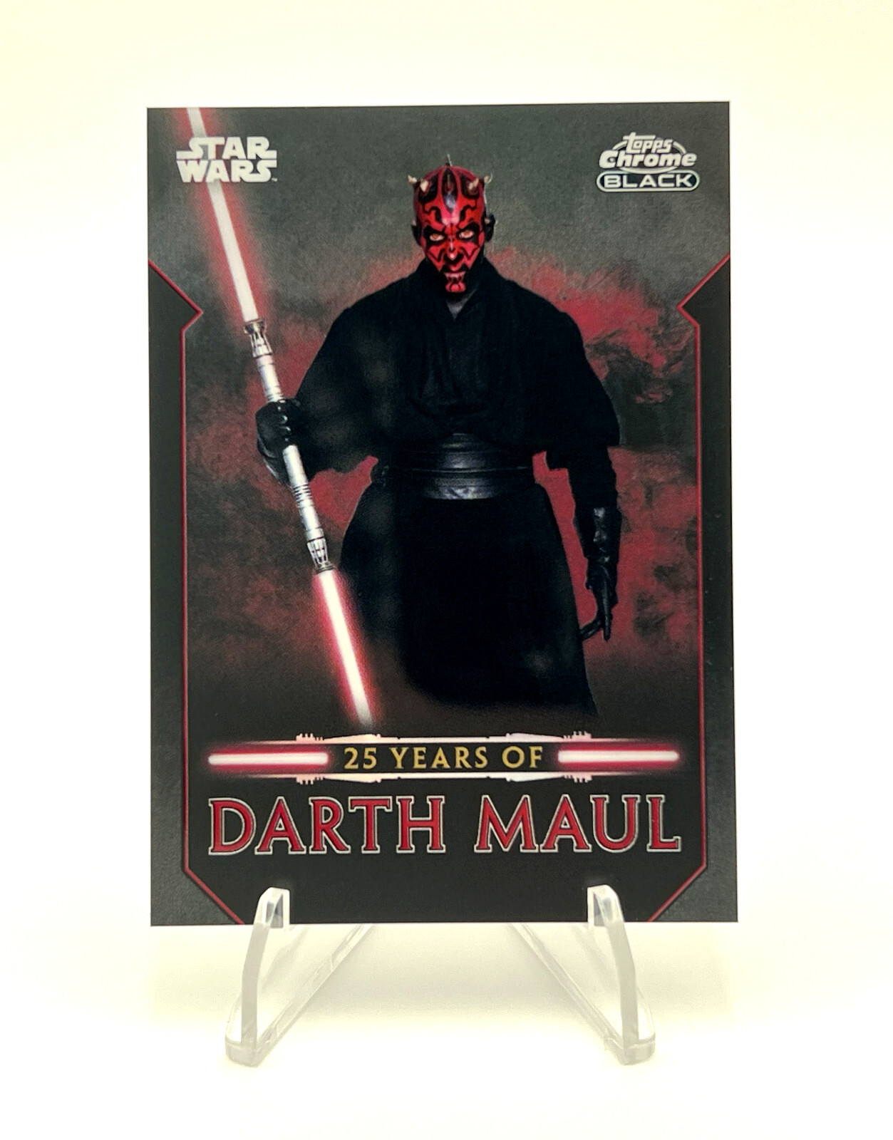 2024 Topps Chrome - Star Wars Black - 25 Years of Darth Maul #DM-4