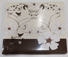 12 x 12 Scrapbook Brown and White Floral Post-bound album