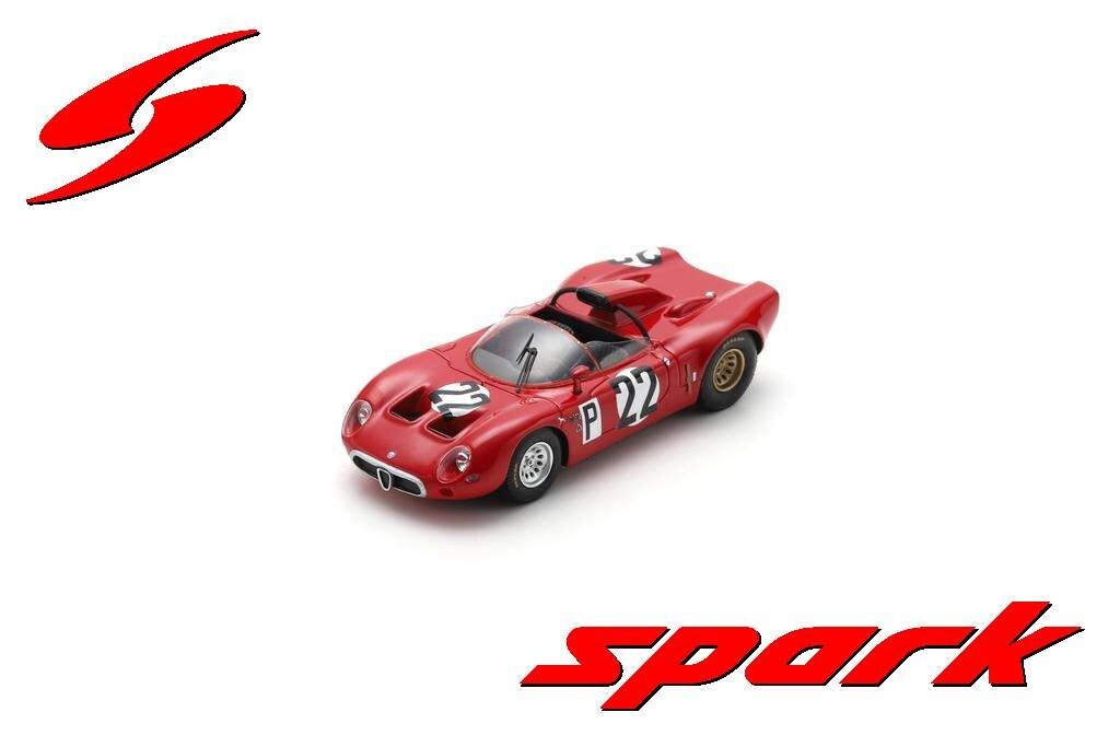 Alfa Romeo T33 N22 Spark SG816 voiture miniature 1/43 course 1000Km Nurburgring