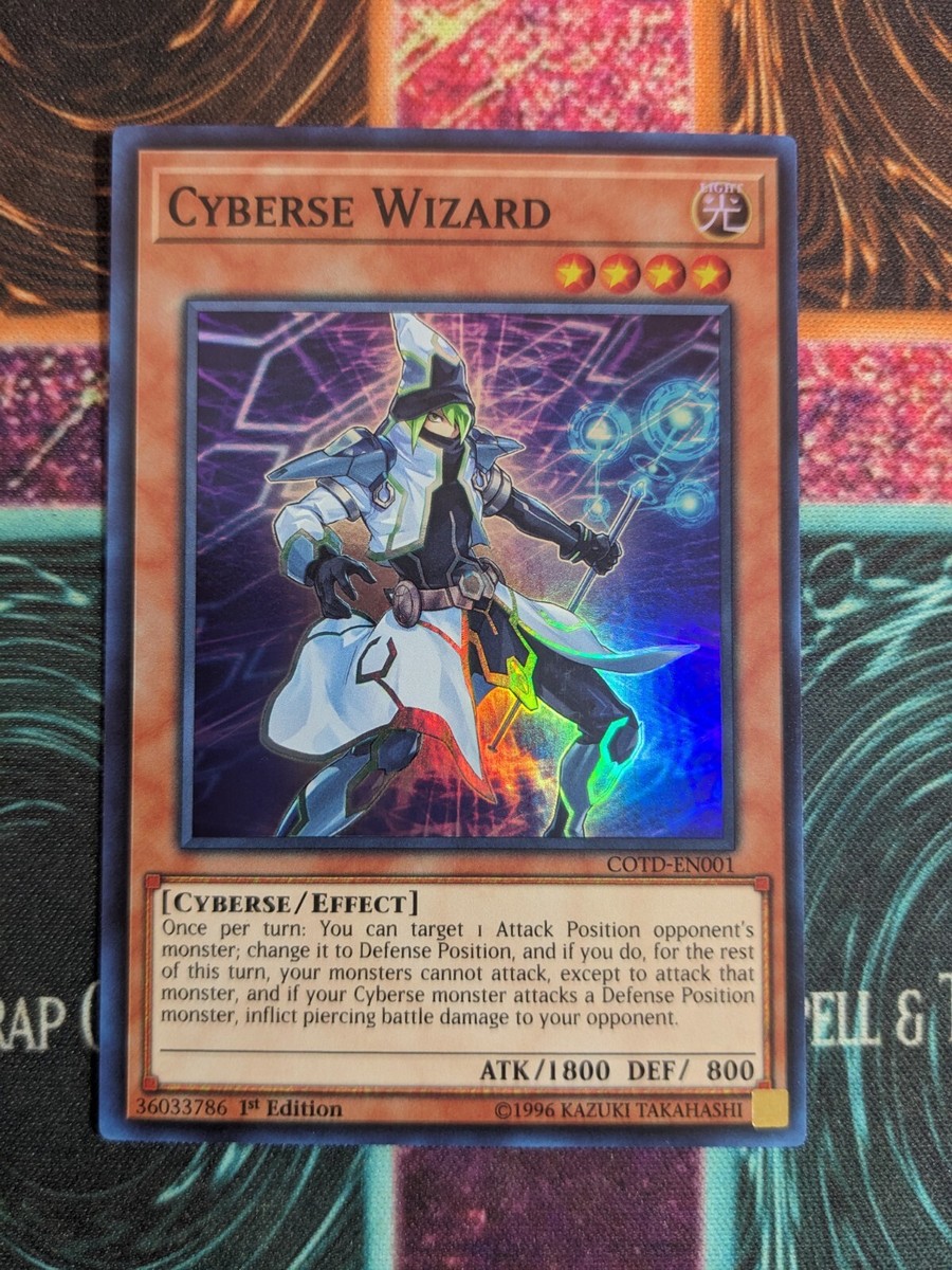 cyberse cards yugioh Yu-Gi-Oh! Cyberse Wizard COTD-EN001 1st Edition Super Rare NM