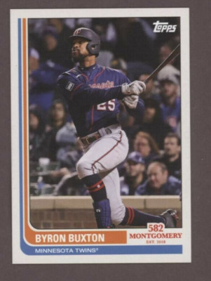 Byron Buxton 2022 Topps 582 Montgomery Club LOST DESIGN SET 2 Card