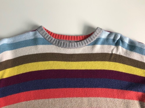 GAP KIDS Youth Girls Rainbow Crazy Stripe Crewneck Pullover Sweater Size 12 XL - Picture 16 of 18