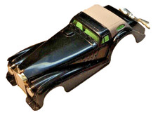 Aurora Original AFX HO Black Golden Ghost Roarin' Rolls Slot Car Body - N.O.S.