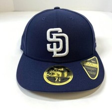 San Diego Padres MLB NE 2017 On-Field "Low Profile" Home Fitted Hat-Blue/White