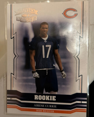 2005 Donruss Throwback Threads /999 Airese Currie #177 Rookie RC Chicago Bears