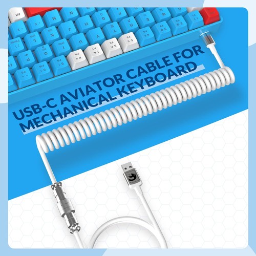 60% Wired Mechanical Gaming Keyboard Mix Color RGB Bcaklit With Custom Cable C - Picture 13 of 54