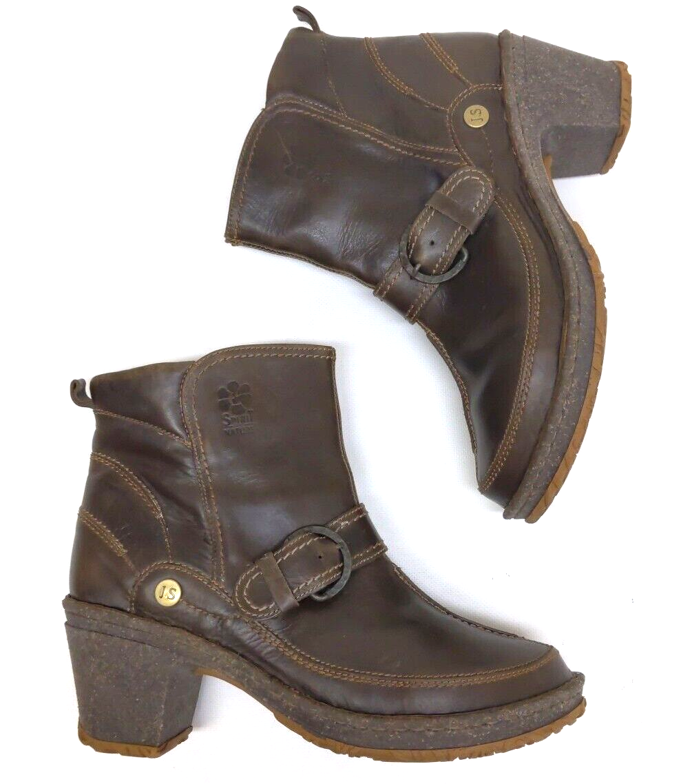 $185 JOSEF SEIBEL 42 11 Boots Spirit of Nature Brown Chunky Sustainable