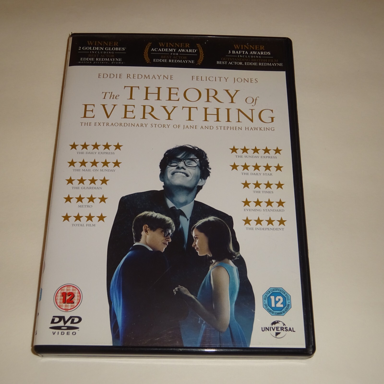 THE THEORY OF EVERY THING DVD STEPHEN HAWKING EDDIE REDMAYNE