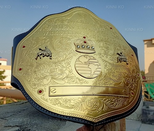 World Heavyweight BIG GOLD Championship Replica Tittle Belt Adult size 2MM Brass - Bild 3 von 9