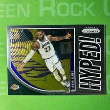 LeBron James Get Hyped 2019-20 Panini Prizm Basketball First Lakers Jersey Prizm